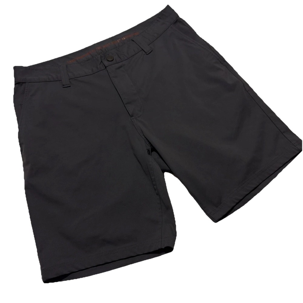 Rhone Commuter Shorts Men's 36 Gray Performance 9" Stretch Mid Rise